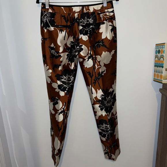 J Crew Collection Ochre Floral Silk
Wool Blend Pants Trousers Size 0 - Picture 7 of 14